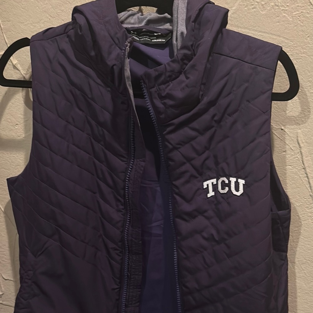 TCU Purple Quilted Vest